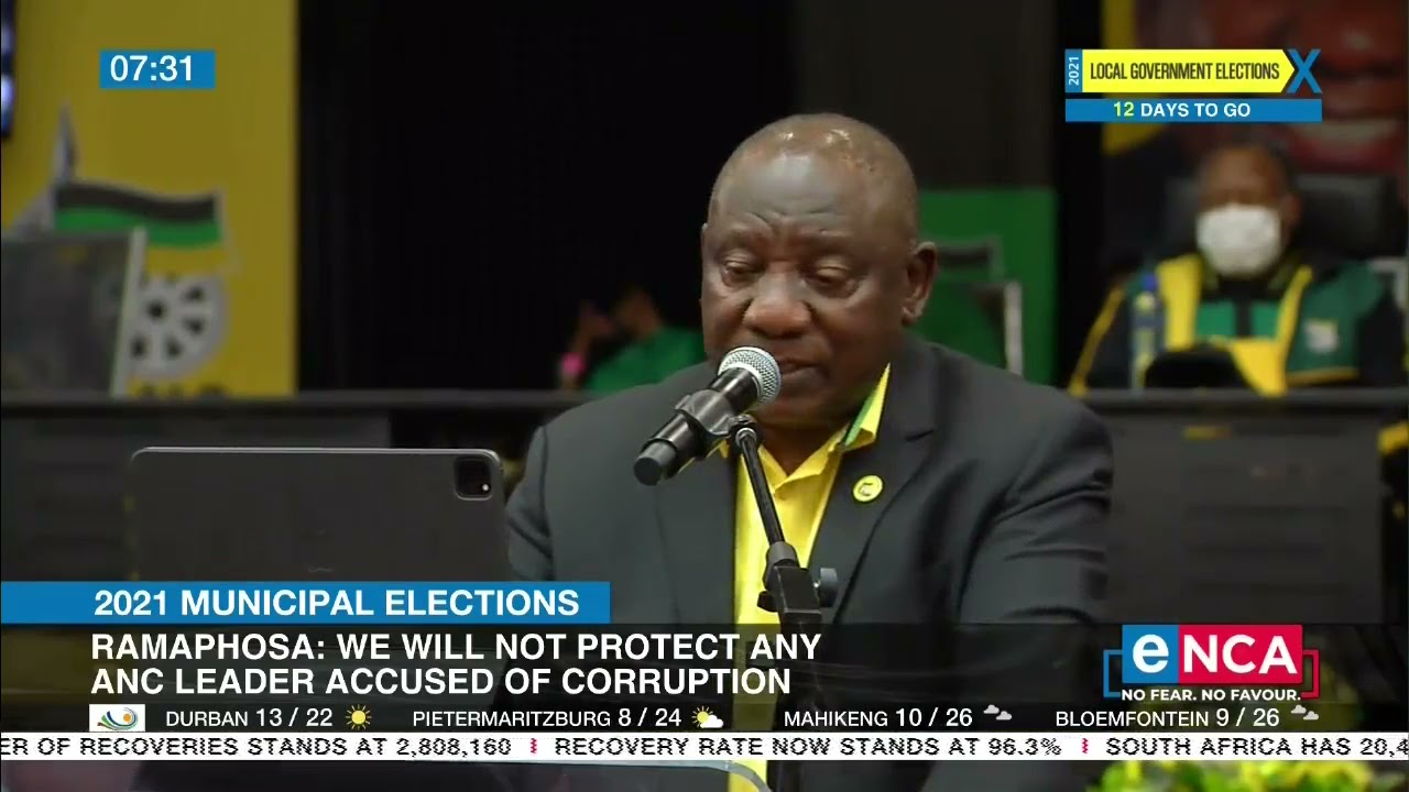 Ramaphosa: We will not protect any ANC leader accused of corruption