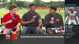 Cleveland Browns cornerback Denzel Ward reacts to being left out of 'Top 100'