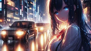 Anime Girl - Tranquil Night Rain in Shinjuku: Lofi Melodies to the Loneliness of the Metropolis