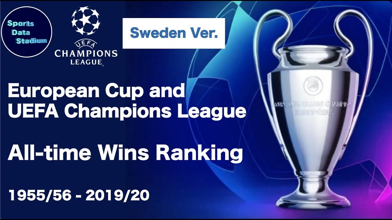 Sweden Ver Uefa Champions League And European Cup All Time Wins Ranking 1955 56 19 Youtube