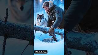 Wolf ask help for its baby | Brave man Rescue