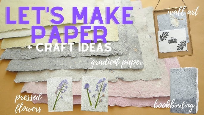 how to make handmade paper • DIY tutorial [papercraft] 