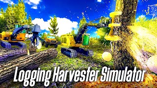 Logging Harvester Truck - Car Driving Simulator - Android Gameplay screenshot 5