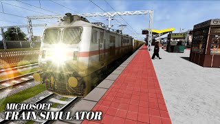 82501 New Delhi IRCTC Tejas Express with #BGPro SRC WAP7 | Royal NCR DEMO Route | Open Rails