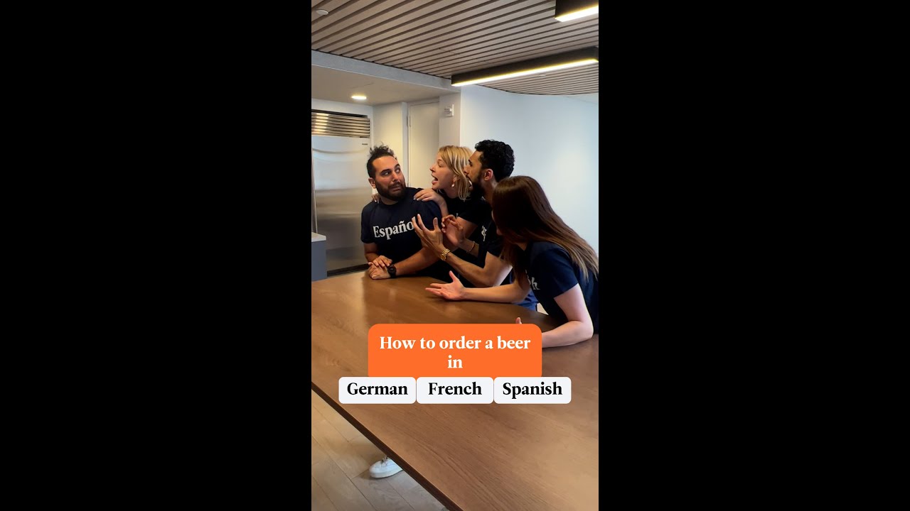 How to order a beer in German, French and Spanish