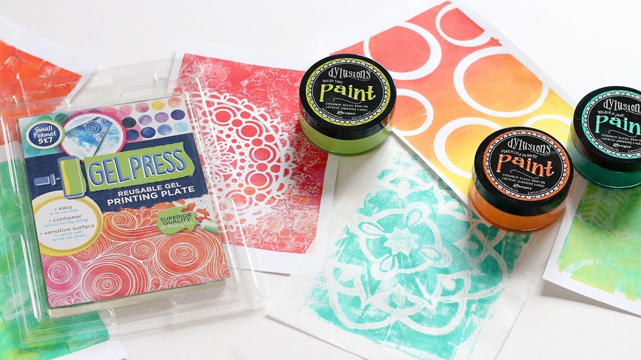 Monoprinting without the Press - How to Use Gel Press Gel Printing Plates  and Carabelle Studio Printmaking Accessories