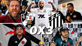 REACTIONS OF FURIOUS VASCO FANS | VASCO 0 X 3 SANTOS | HEADING TO SERIE B | BRASILEIRÃO - LET'S L...