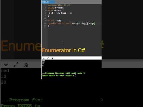 Enumerator in C#|  Hindi | c sharp | C# |  Program | IT TrainingPath