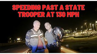 Motorcycle speeds past Arkansas State Police - Takes Trooper on a 130+ MPH pursuit