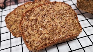 No wheat flour. No sugar Crispy Crust Keto Chia Seed Bread Coconut Flour Bread - Easy Recipe