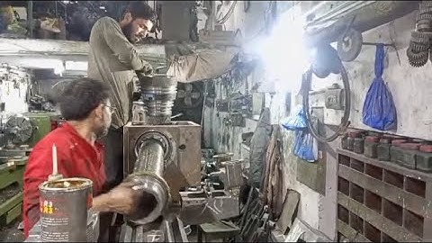 How to make had stock fitting part off lathe machine Techical machine #machinelearning #technology