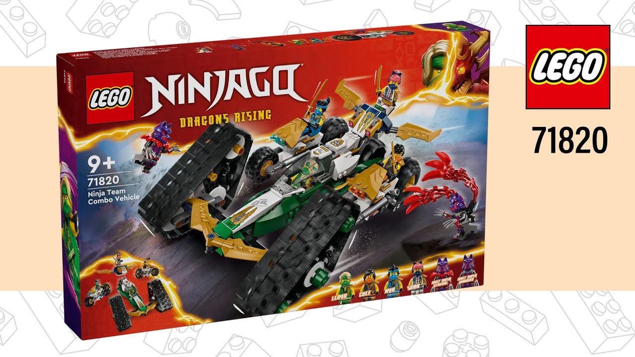 LEGO® NINJAGO Ninja Team Combo Vehicle (71820)[576 pcs] Speed‬