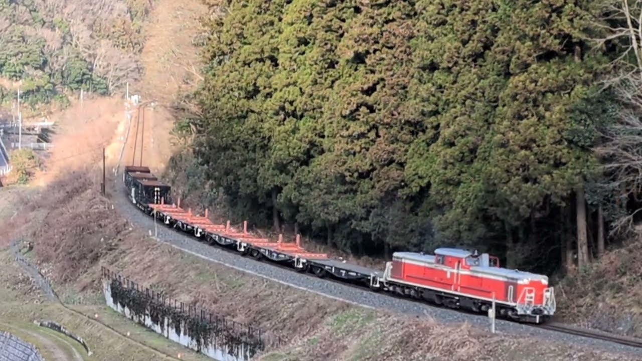 DD51+チキ＋ホキ　山口線乗務員訓練（白井）