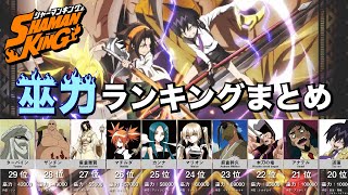 シャーマンキング 巫力最強キャラランキング 最強のキャラクターは実はアイツ シャーマンキング考察 Youtube