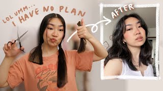 Cutting My Hair at Midnight Impulsively (birthday glow up) | JENerationDIY