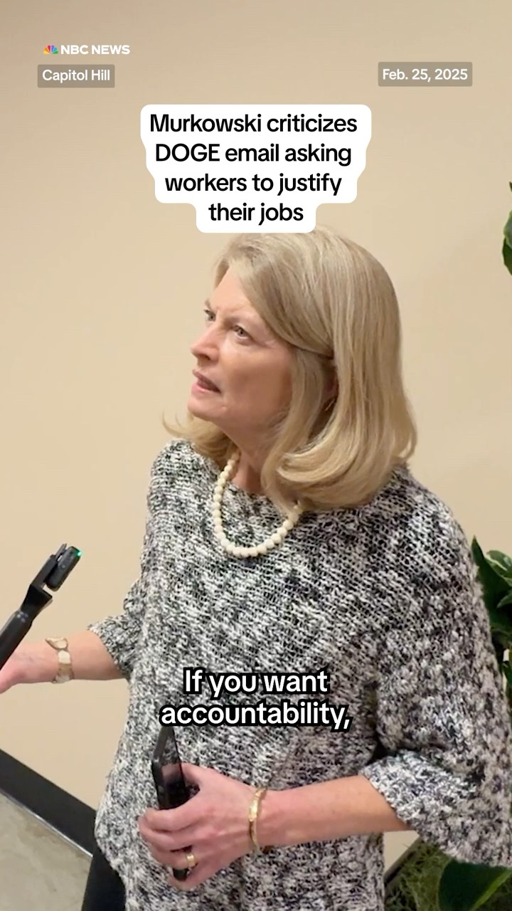 Murkowski criticizes DOGE email asking workers to justify their jobs