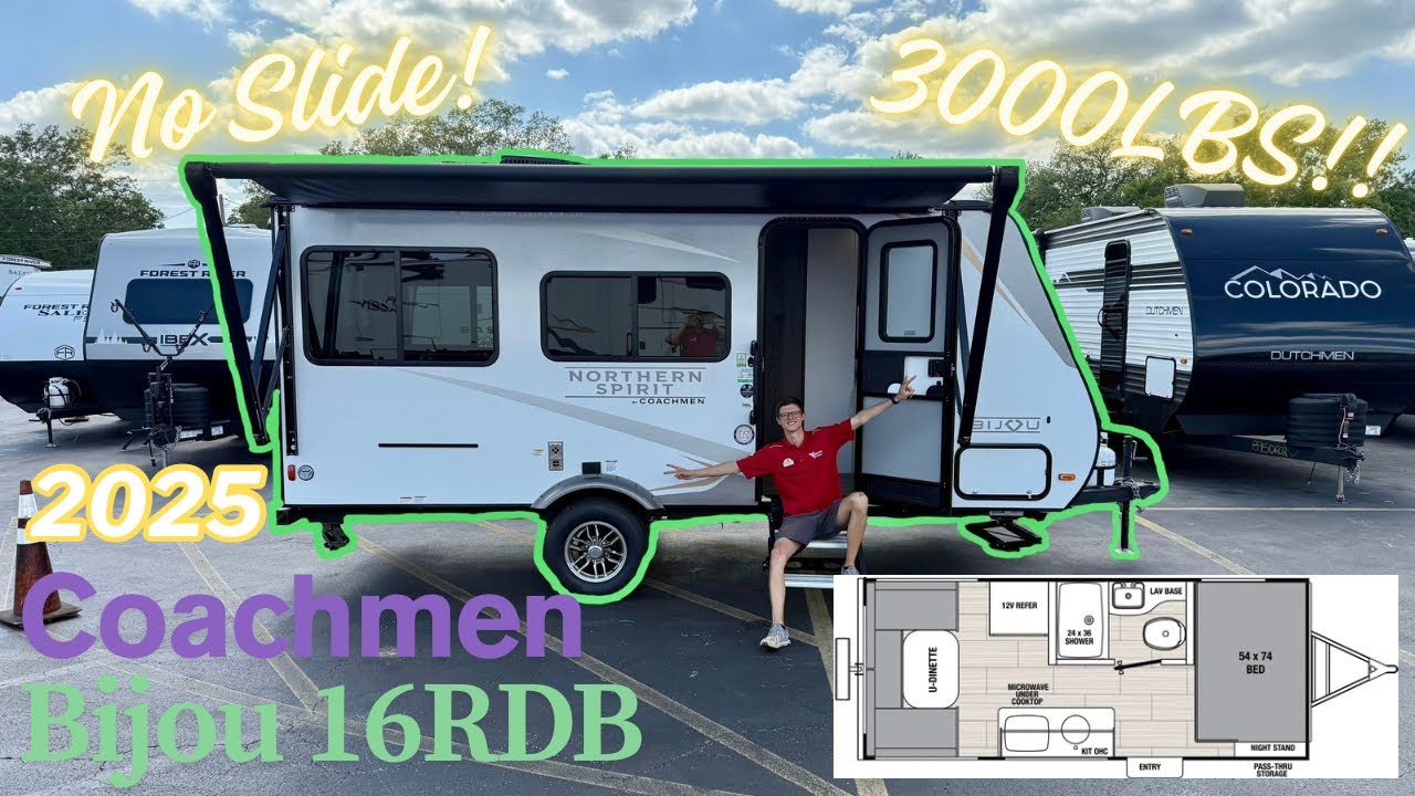 2025 Coachmen Northern Spirit Bijou 16RDB – 3000LB Camper with