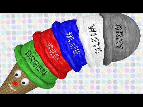 Ice Cream Scoops Teach Colors