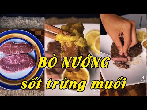 Video Thịt bò nướng sốt trứng muối hoàng kim của ông Anh... - youtube