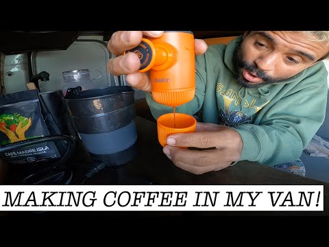 Making Coffee In My Van!!!!