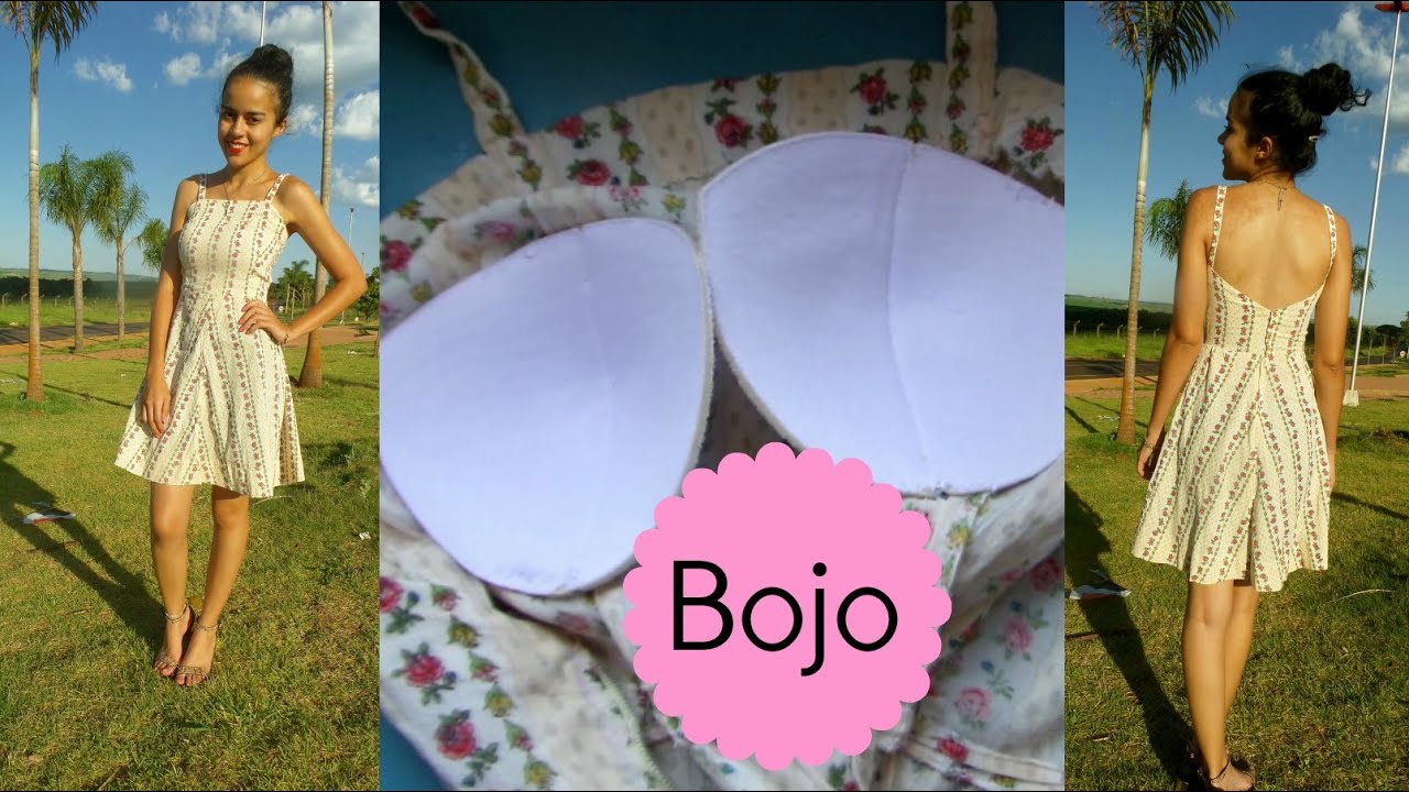 Costurando bojo sem forro Alana Santos Blogger