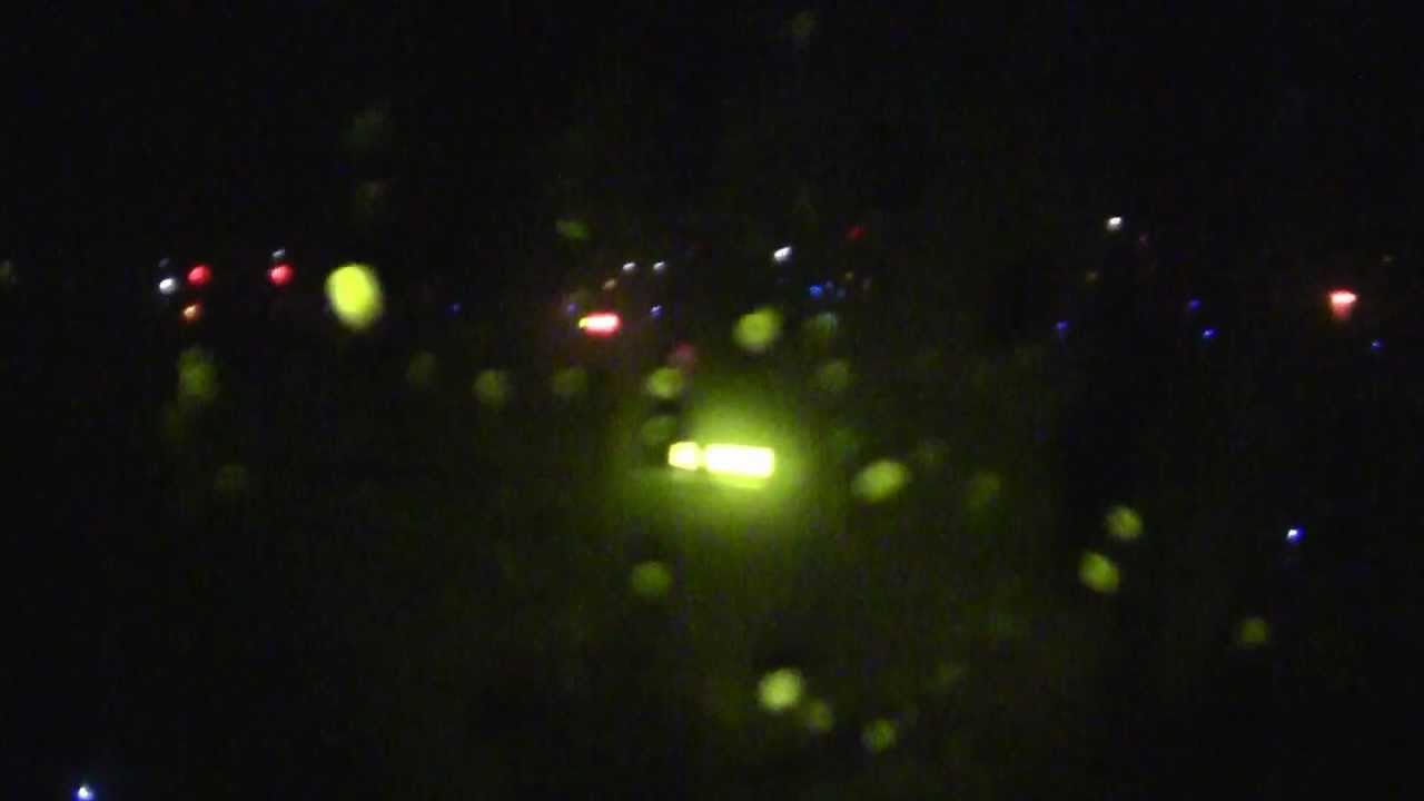 Boeing 777-300 Thai airways-TG221-night landing in Phuket airport with heavy rain -04.03.2012