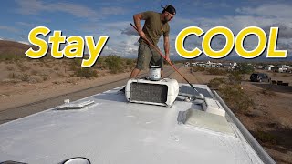 How To Install Elastomeric Roof Coating on RV - Liquid Rubber