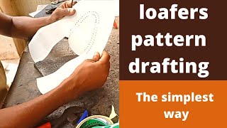 loafers pattern drafting - the simplest way #diy #howto #doityourself