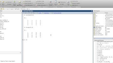 Lecture 2 - filling matrices in matlab