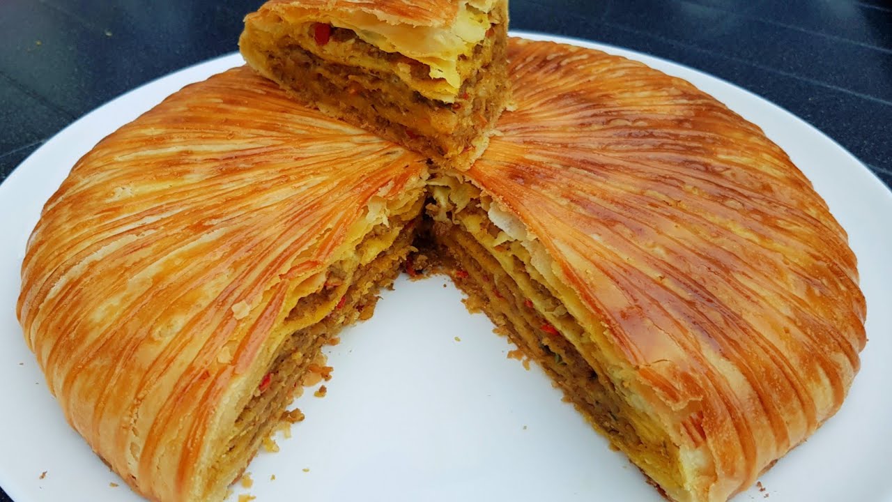 👌مسمنة في الفرن مورقة بطريقة جديدة كتخلي العجينة كطيب مزيان  من الداخل فطائر/فطيرة معمرة في الفرن