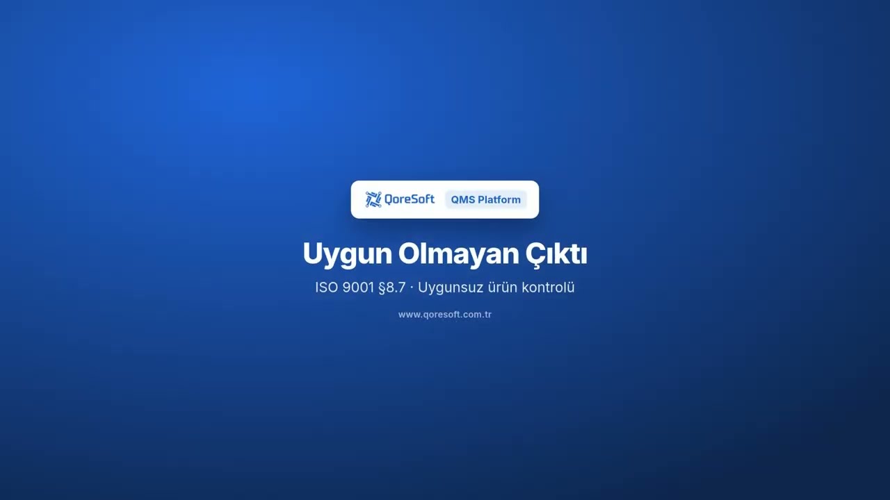 Uygun Olmayan Çıktı — tanıtım videosu