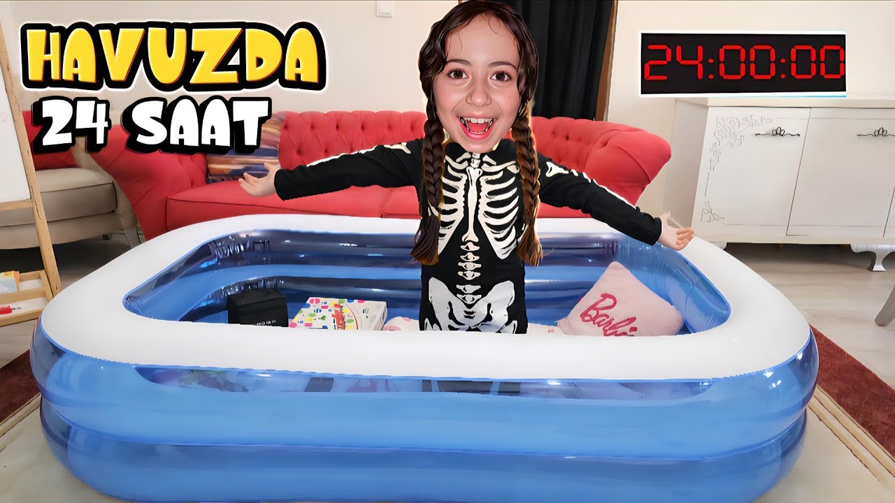 ESMA SALONA DEV HAVUZ KURDU İÇİNDE 24 SAAT GEÇİRDİ !! 