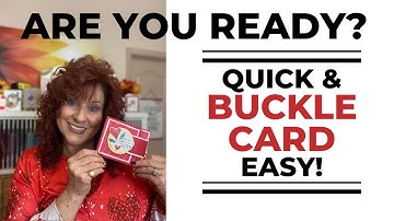 DIY Buckle Card Tutorial That is EASY and QUICK!