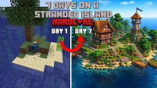 I Spent 7 DAYS on a STRANDED ISLAND in Minecraft!