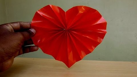 How to Make a Paper Heart Decoration (Valentine