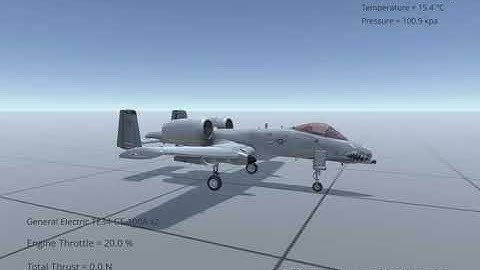 Silantro Unity3d Flight Simulator :A-10 Thunderbolt Updated flight System Test
