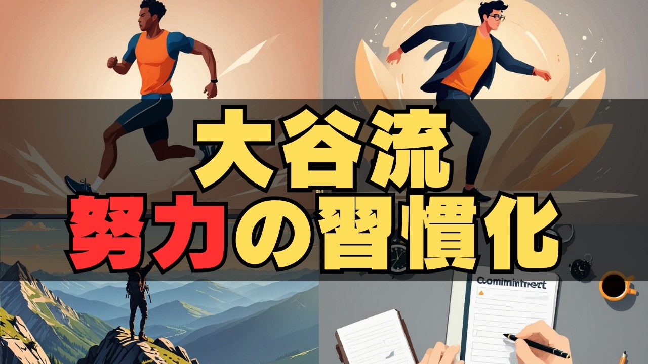 【大谷を見習え】「努力を習慣化」する最強の思考術