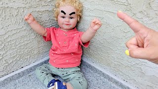 Reborn Baby Boy Getting Time Out Role Play