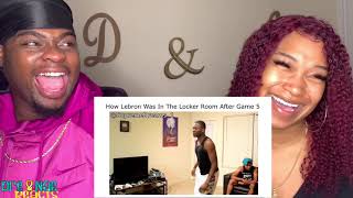 RDCWORLD1 LEBRON\/CURRY IN THE LOCKER ROOM REACTION