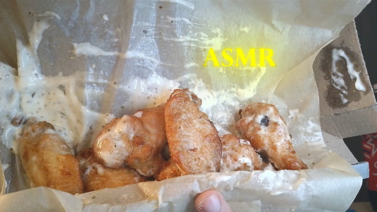 Asmr Trying Dominos Garlic Parmesan Chicken Wings First Time