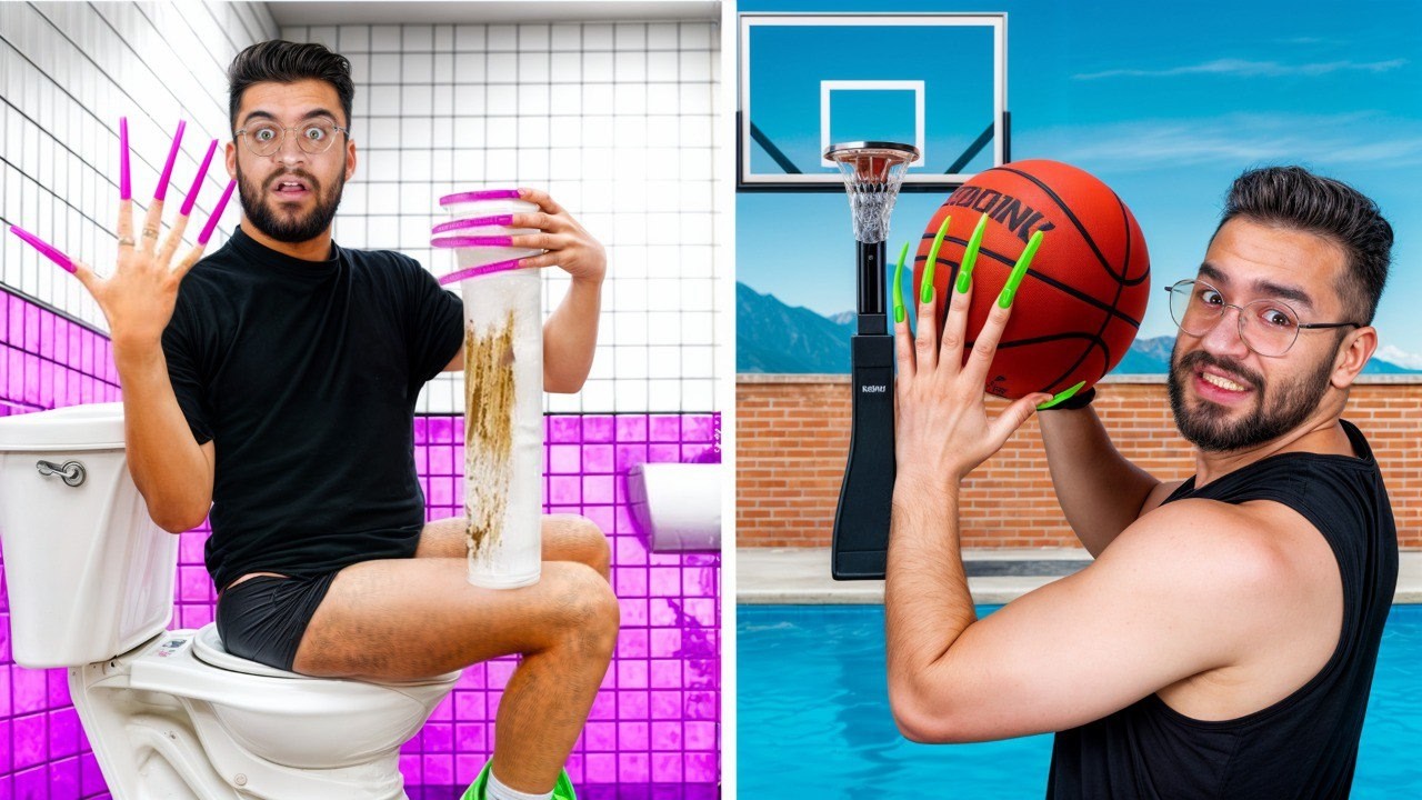 اگه 24 ساعت با بلندترین ناخن های دنیا زندگی کنی چی میشه؟