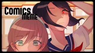 Comics Meme || GachaClub + Art || Flash &amp; Blood Warning || Yandere Simulator