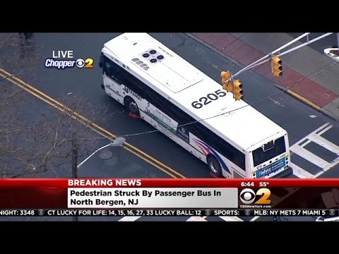 Pedestrian Struck By NJ TRANSIT Bus In North Bergen - YouTube
