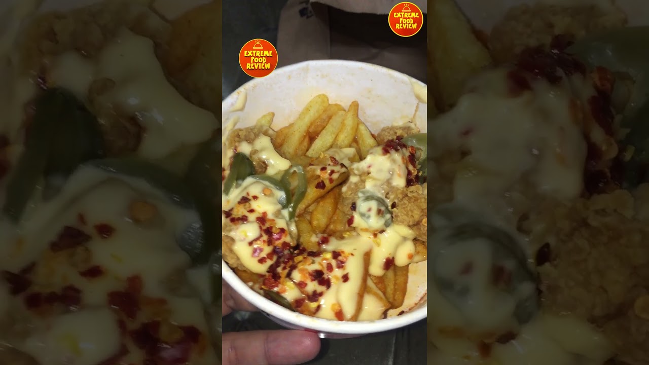 KFC K-Zing & KFC Cheesy Chicken Loaded Fries #extremefoodreview #youtube  #youtubeshorts