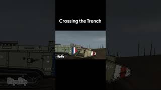 Crossing the Trench #flipaclip #ww1 #tank #Mk.V #SaintChamond