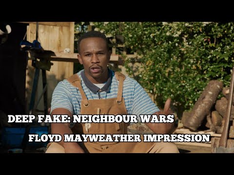 'ITVX's DEEP FAKE: NEIGHBOUR WARS' Travis Jay becomes Floyd #floydmayweather #matthewmcconaughey