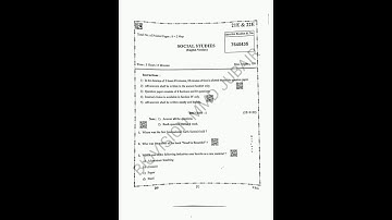 AP 10th Social public exam question paper 2025