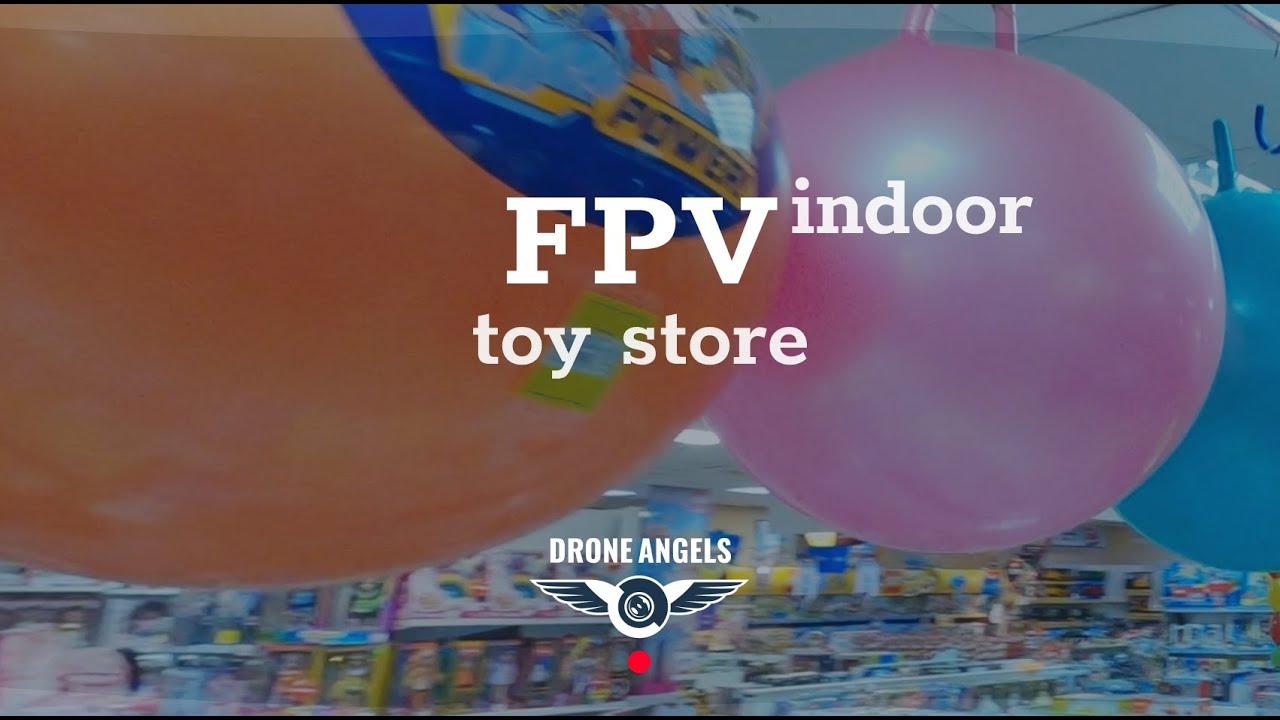 Обзор торгового зала детского магазина  (сеть магазинов)  FPV indoor sample - toy store