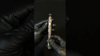 Steampunk ink pen UFO X-files. My handmade work. Signal WoW. #steampunk #inkpen #metal #ink #UFO