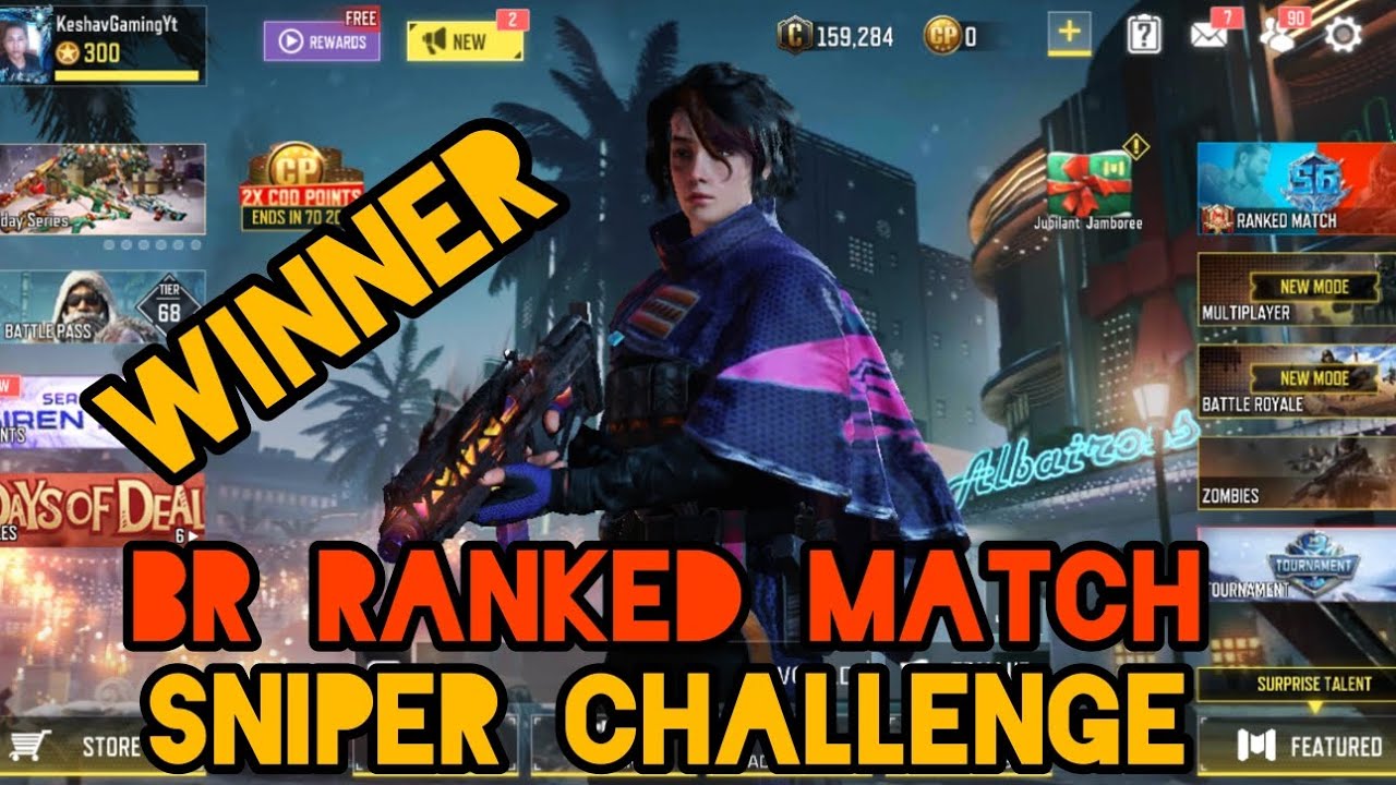 Call Of Duty Mobile BR Ranked Match Sniper challenge 5kills #callofduty ...